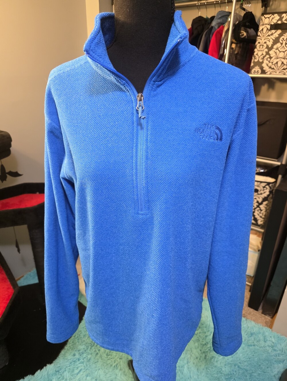 The North Face Royal Blue Quarter-Zip Fleece Pullover